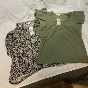 Women’s Lot of 2, Michael Kors Tops, size small, NWT! $176.00!
